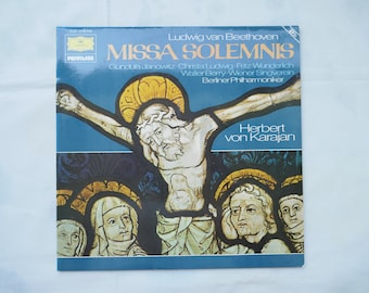 Klassieke muziek LP, Missa Solemnis, Ludwig van Beethoven, compleet, dubbel LP, stereo