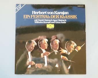 Langspielplatten, Satz von 3 Stereo Albums, Ein Festival der Klassik,  Sammlung, Vinyl Albums