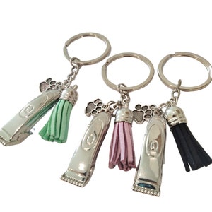 Dog Groomer Clippers Keychain