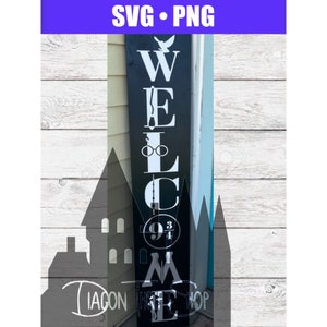 Wizard Inspired Welcome Sign SVG - Please Read Description