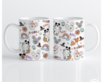 Mug en porcelaine ou céramique pour Halloween Mickey Mouse. Tasse terrifiante. Gobelet enfant pour Halloween Disney