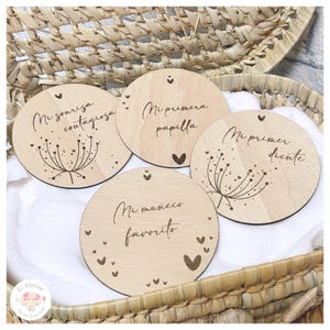 Marcadores para fotografías de bebés, tarjetas de hitos, regalo para baby shower, accesorio fotográfico para recién nacidos.