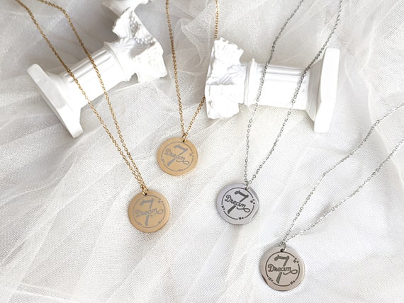 NCT Dream Necklace NCT Dream Jewelry Kpop Necklace Gold Silver Minimalist Necklace Gold Plated Kpop Jewelry 7 Dream Forever Etsy Canada
