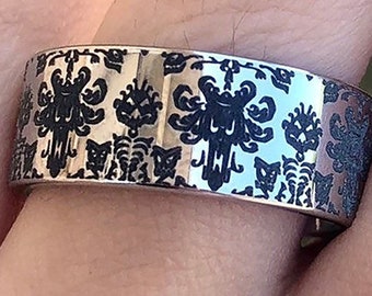 Anillo de bodas de la Mansión Encantada de Disney, Anillo de compromiso de Disney, Anillo de Mickey Mouse y Minnie Mouse, Anillo de propuesta de Disney, Joyas de Disney, Disneyland