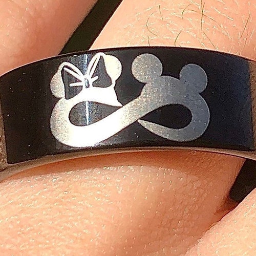 Mickey Mouse Ring Disney Ring Wedding Band Disney Engagement Etsy
