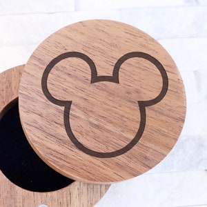 Mickey Mouse Outline Ring Box, Disney Castle Wedding Ring Box, Disneyland Ring Box, Mickey Minnie Engagement Ring Box, Disneyland Gift