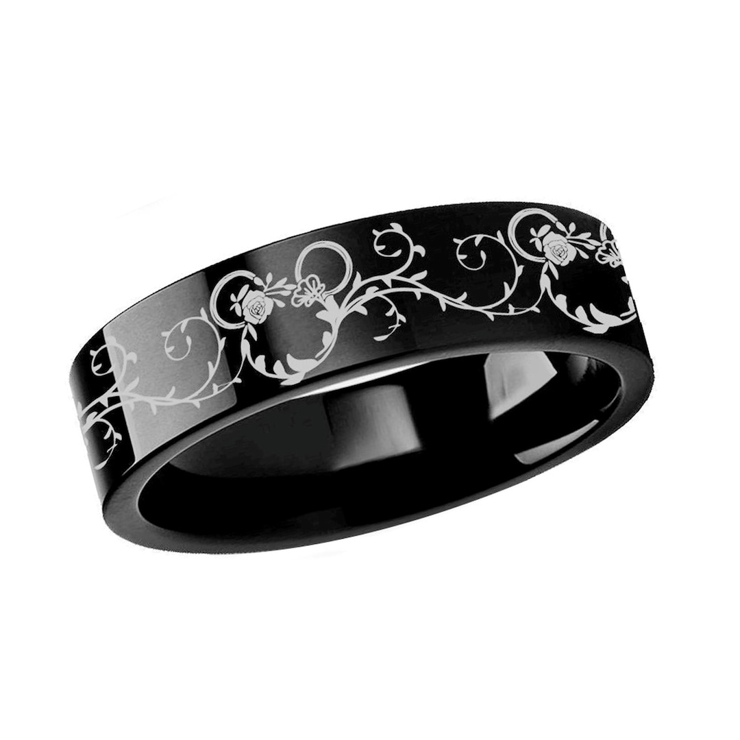 Disney Flower Filigree Ring, Disney Mickey Wedding Ring Mickey Mouse Ring, Minnie Mouse Ring
