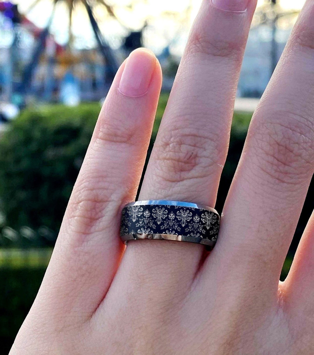 Disney Lilo and Angel Kiss Anniversary Wedding Ring, Lilo Angel Wedding  Band Head Ring, Disney Promise Ring, Disney Proposal Ring -  Israel