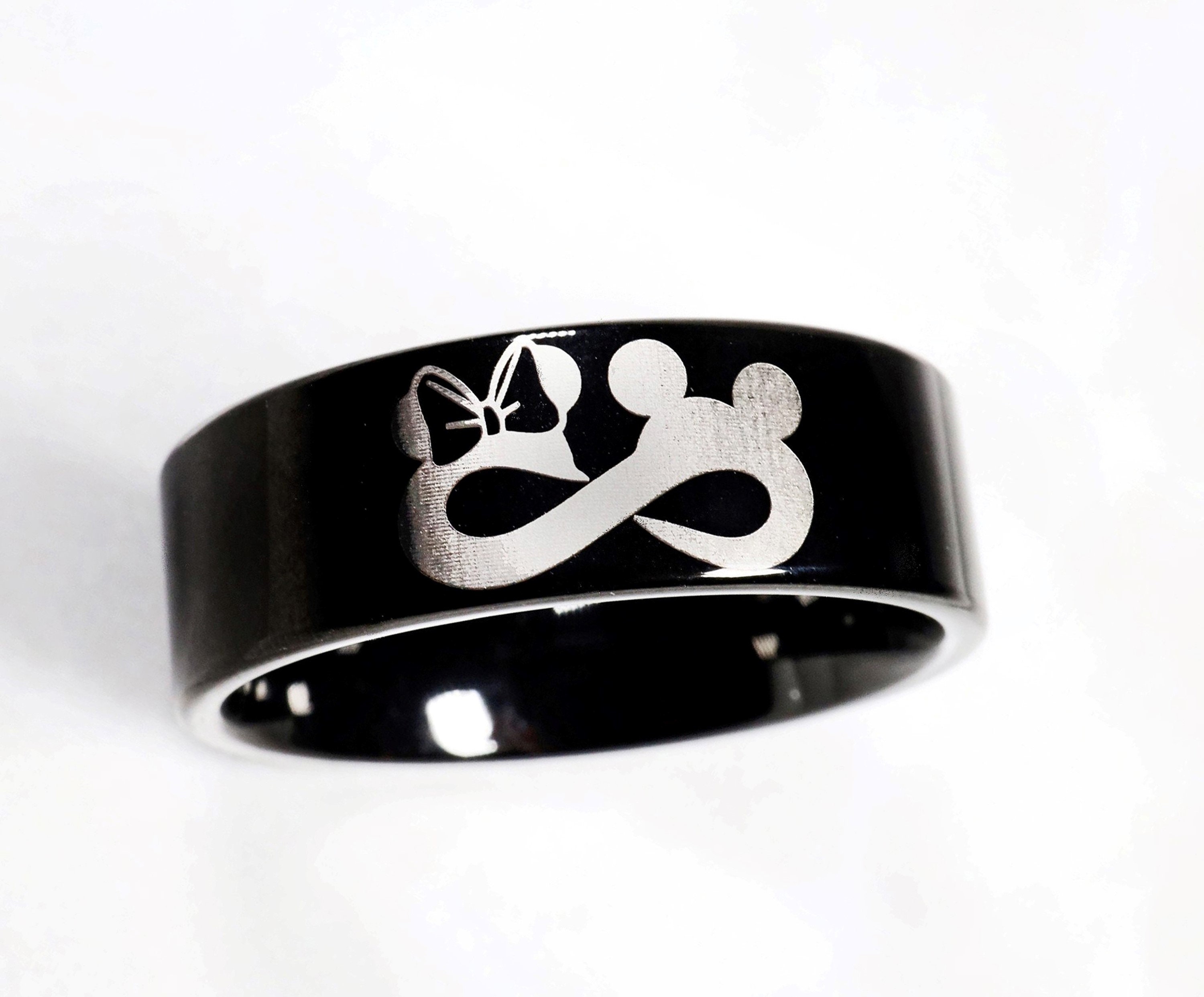 Disney Promise Ring Wedding Band Disney Infinity Symbol Ring Etsy