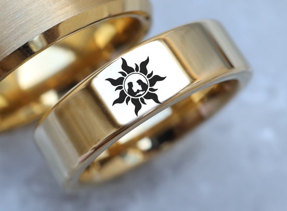 Disney Tangled Ring Tangled Wedding Band Rapunzel Wedding Ring Tangled Sun Symbol Jewelry Sun Ring Disney Princess Promise Ring Etsy