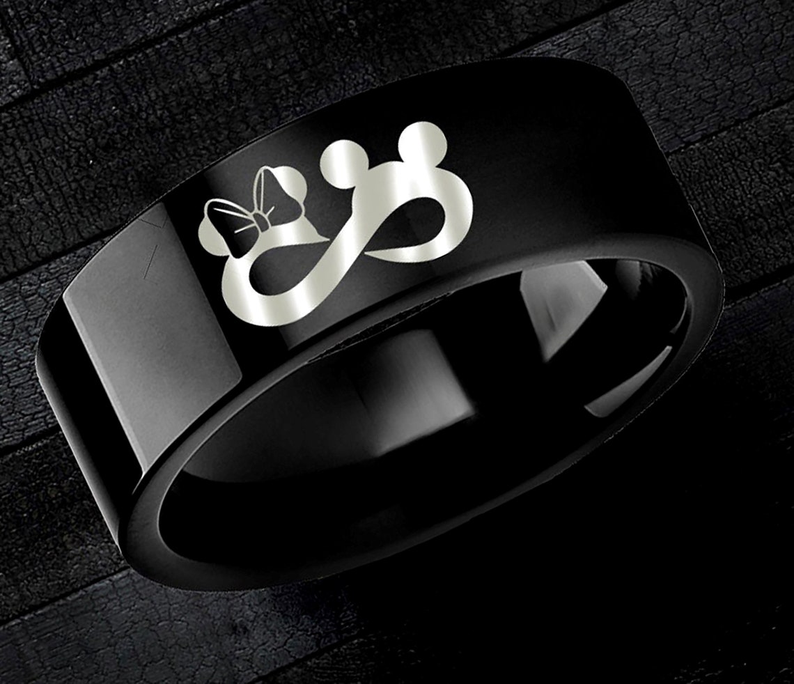 Disney Promise Ring Wedding Band Disney Infinity Symbol Ring Etsy