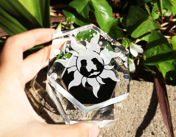 Tanlged Sun Proposal Box Clear Wedding Ring Box Rapunzel Disney Ring Box Disney Jewelry Box Ring Bearer Disney Box Tangled