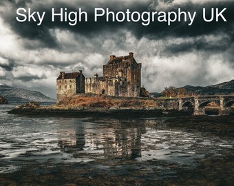 Eilean Donan Castle Druck, Schottische Landschaft Druck, Schottische Burg, Isle of Skye Druck, Schottland Druck, Fine Art, Schottland Wandkunst