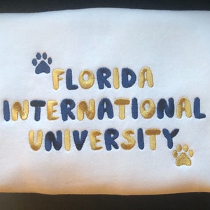 Custom College University Sweatshirt Paw, stars, Custom College sweatshirt, Custom College apparel, Graduation Gifts, Custom College Hoodie