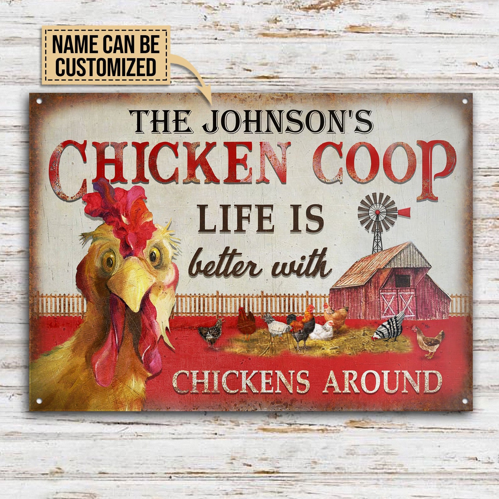 Personalized Chicken Coop Metal Signs Life Is Better With Etsy