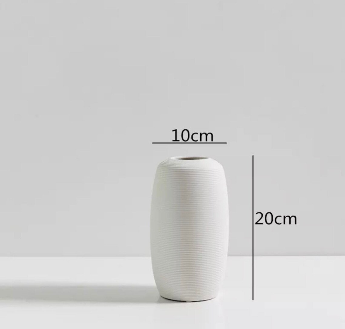 Handmade Nordic Vases White Ceramic Home Decor Modern Home Etsy