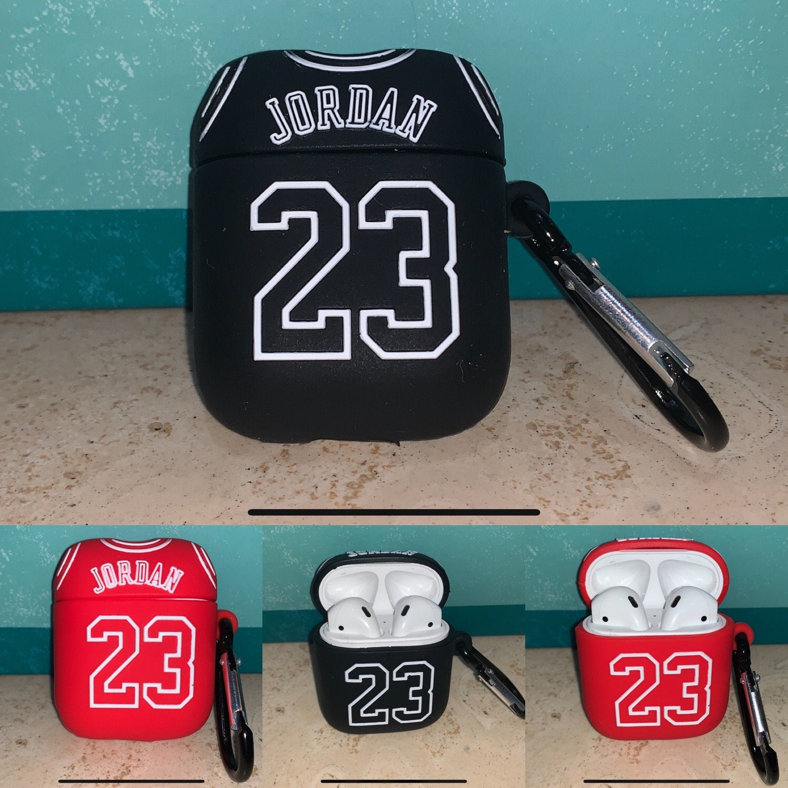 AirPod Case and AirPod Pro Case Jordan 23 Jersey Themed Case Etsy