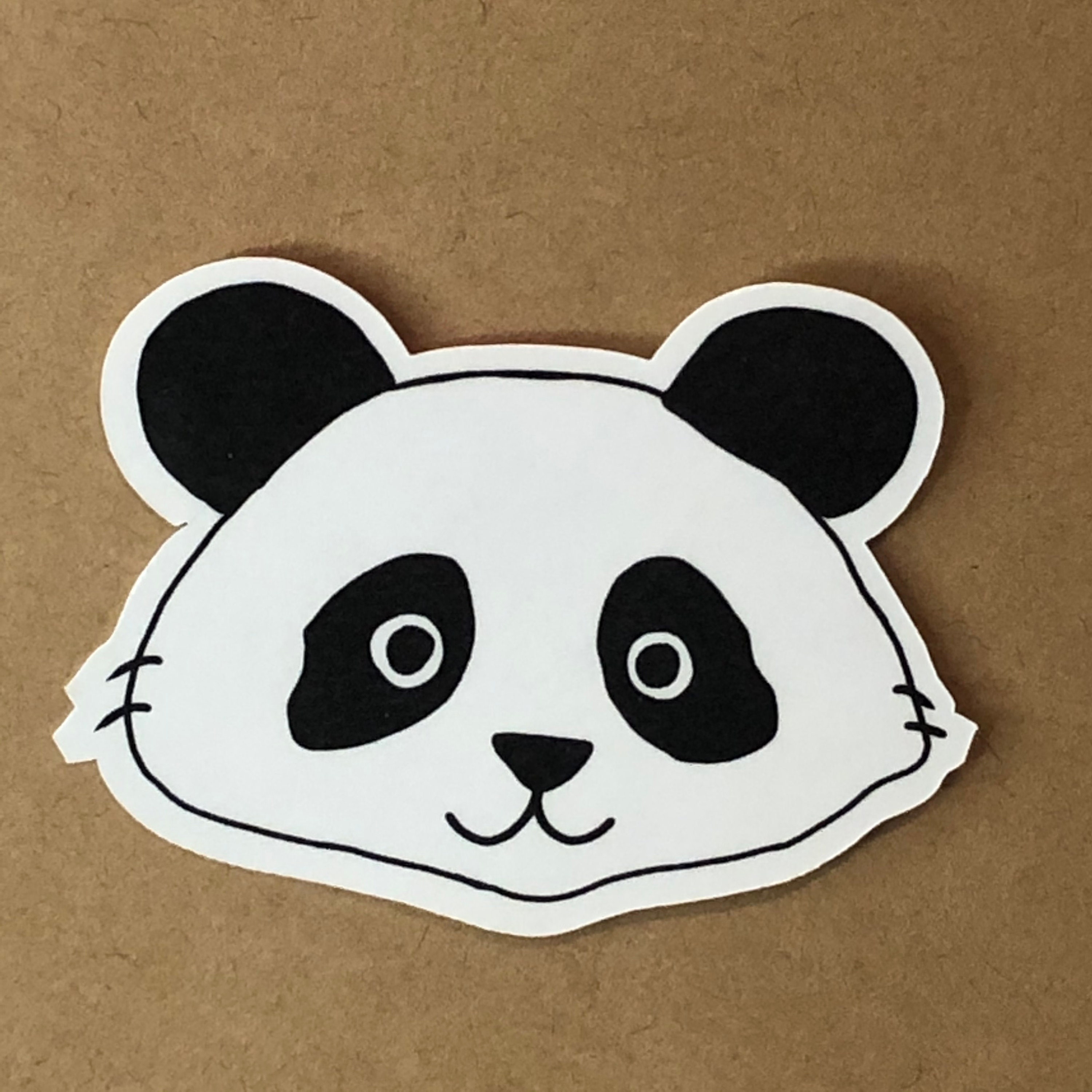 Cute Panda Sticker | Etsy