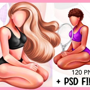 African American clipart. Black Girl Woman clipart. Female body png. Sublimation Design png. Fitness png. Fashion White girl clipart