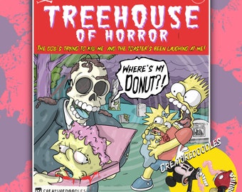 Tree House Of Horror Simpson’s Artwork