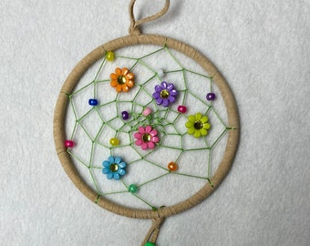 Dreamcatcher - 5" diameter with flowers