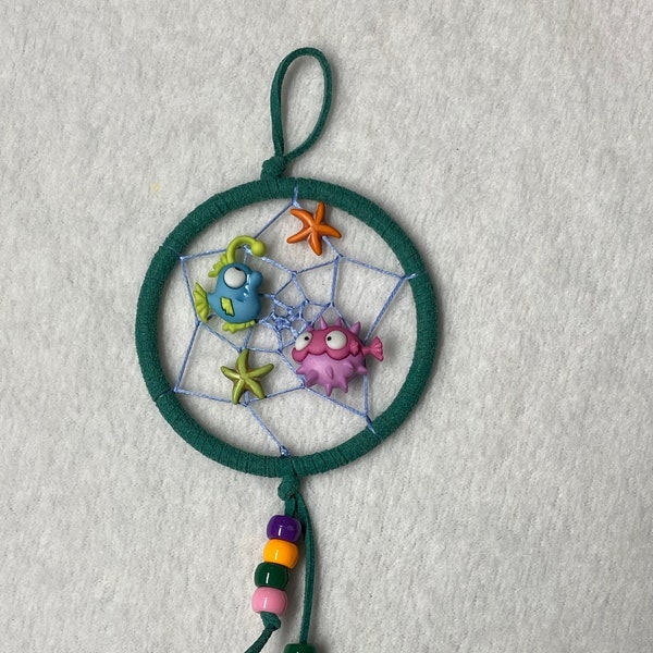 Dreamcatcher - 3" with fish characters