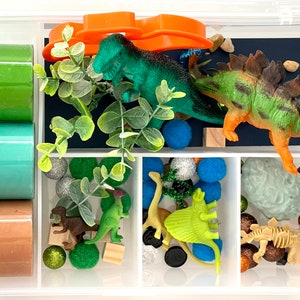 1111Fourone DIY Dinosaur Kit Dinosaur Playdough Set With Dinosaur Molds  Color Playdough Mold Tool Set For Children 