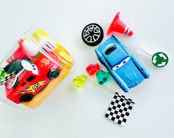 Cars Disney Pixar Inspired Sensory Dough Jar | Homemade Play Dough | Playdoh | Sensory Kit | Imagination at Play |  Race Car Party Favor