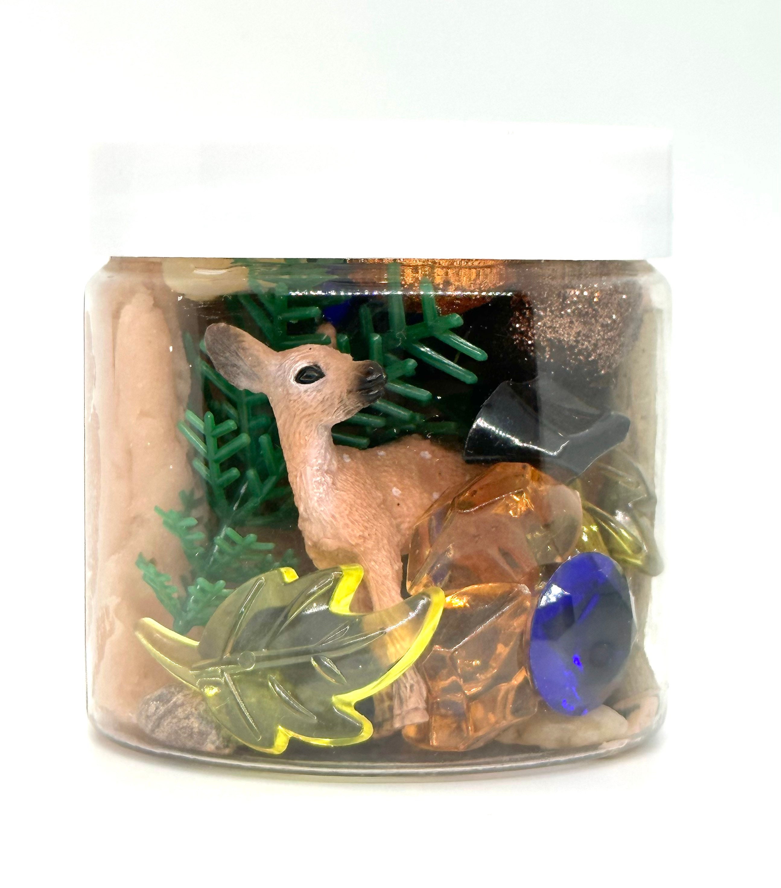 Wilderness Wildlife Homemade Sensory Dough Jar | Homemade Play Dough | Class Favors | Sensory | Imagination at Play |  Party Favors | Forest