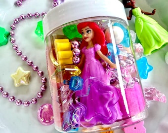 Disney Princess Sensory Dough Jar, Homemade Play Dough, Class Favors,  Sensory, Imagination, Play, Party Favors, Fairytale