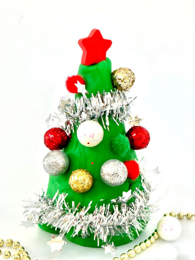 Create a Christmas Tree Kit Homemade Sensory Dough Jar Homemade Play