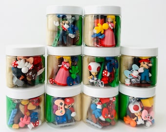 Super Mario Bros. Inspired Sensory Dough Jar | Homemade Play Dough | Class Favors | Sensory | Imagination at Play |  Party Favors