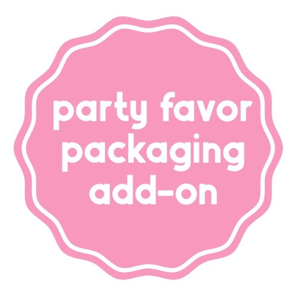 Party Favor Packaging Add-on for Dough Push Up Pops|  Special Order | Homemade Play Dough