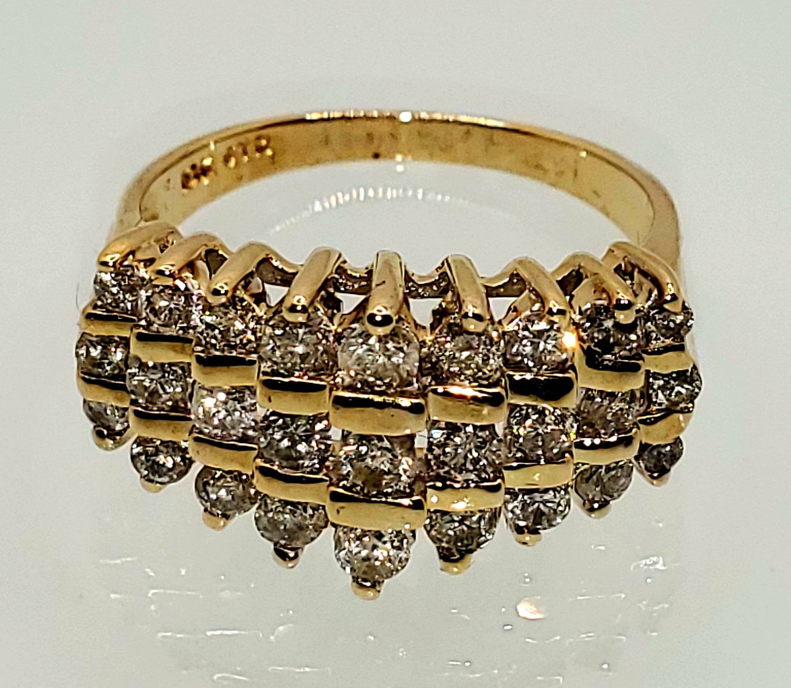 10 Karat Gold Diamond Ring Etsy
