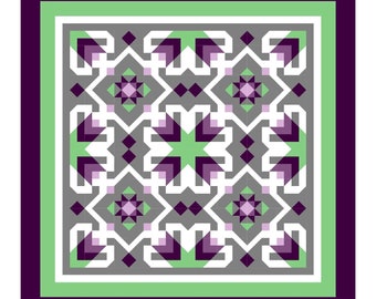 Lavender Love Quilt Pattern-Digital Download