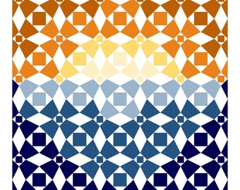 Sunset at Sea Quilt Pattern- Digital Pattern Download