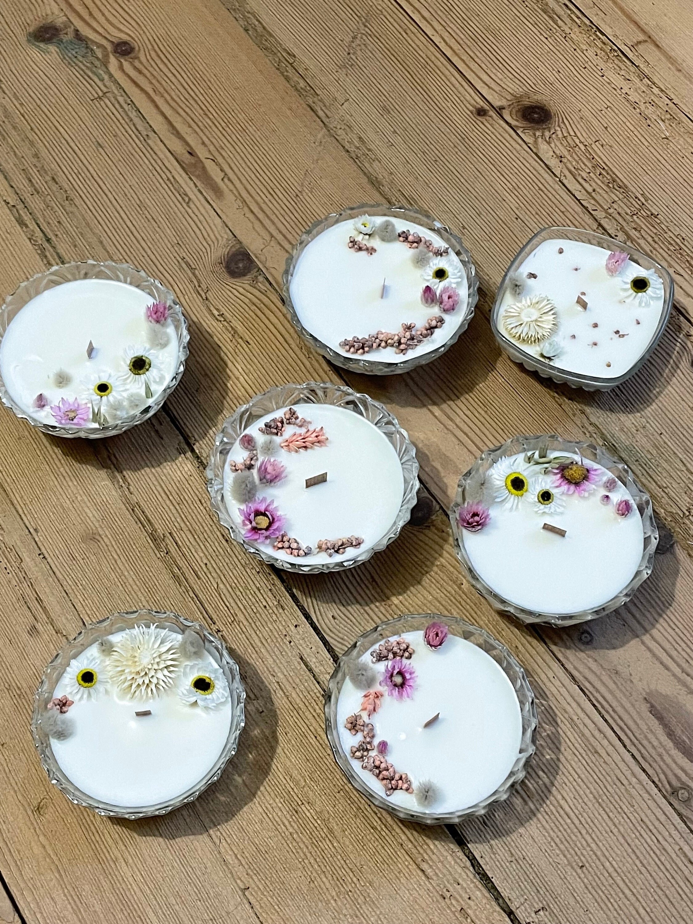 Bougie Fleurs Séchées