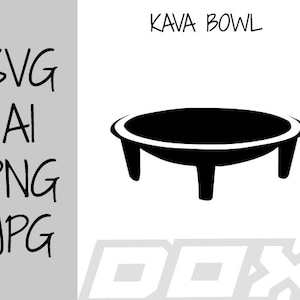 Tongan Polynesian Kava Bowl SVG for Cricut Png Jpg AI