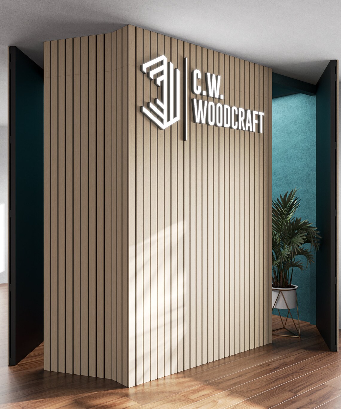 Hidden Doors Slat Wall Acoustical Panels Walnut or Oak Etsy