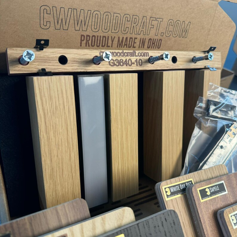 Sample Box | Includes All Standard Wood Species + Optional Mini Panel ...