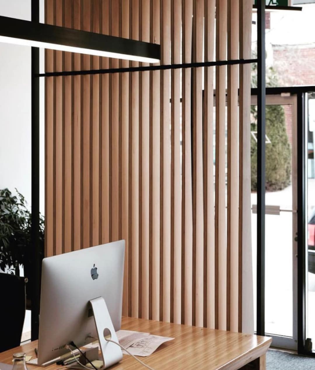 Wood Partition Walls P150 Series Partition Wall Panels White Oak Walnut