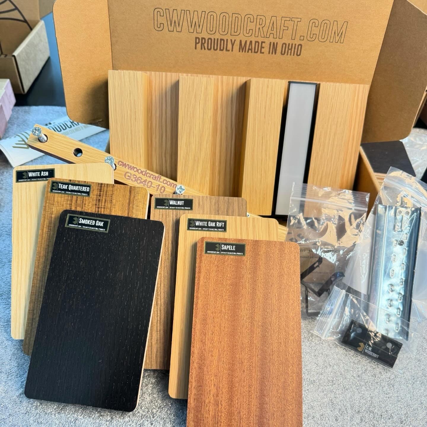 Sample Box | Includes All Standard Wood Species + Optional Mini Panel ...