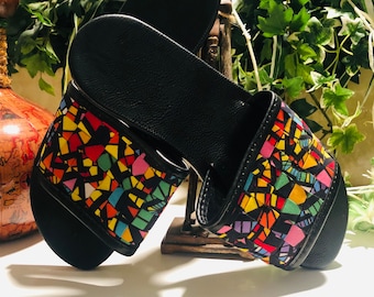 African print Ankara slippers/ Sandals