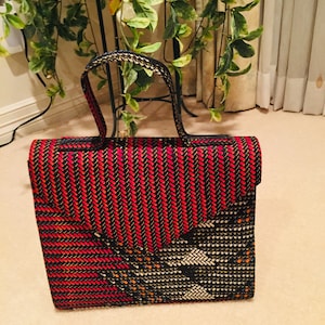 Bolso/bolso Ankara con estampado africano