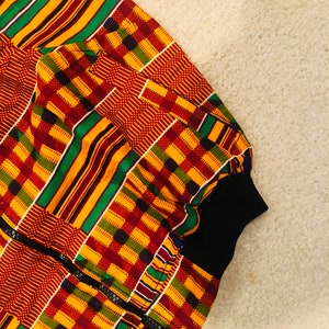 Chaqueta bomber con estampado africano Kente para mujer: Chaqueta de algodón Ankara imagen 5