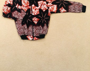 Chaqueta bomber infantil con estampado africano: Chaqueta de algodón Ankara