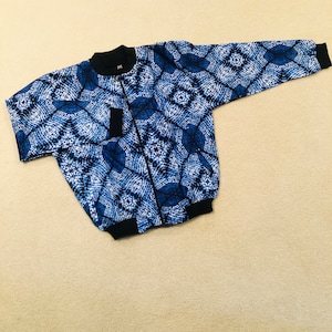 African Print Bomber Jacket
