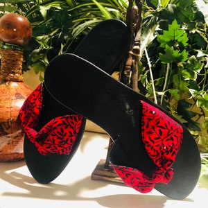 Ankara slippers designs clearance