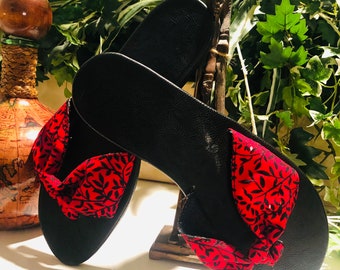 African print Ankara slippers/ Sandals