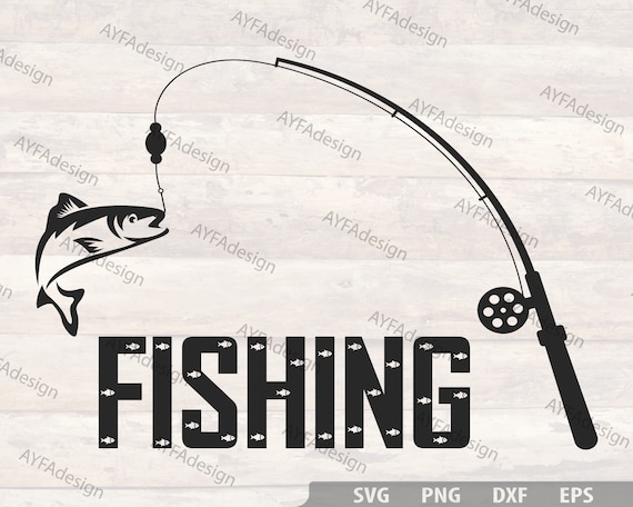 Fishing Svg, Bass Fishing Svg, Fishing Rod Svg, Fishing Pole Svg, Fresh  Water Hunting, Svg, Png, Jpg, Dxf, Eps, Digital Download 